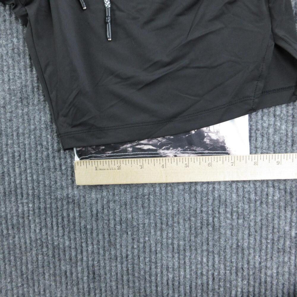 SAVD Shorts Mens L Black Athletic Microfiber Drawstring Pockets Lined 32x7* NWT - Picture 14 of 16